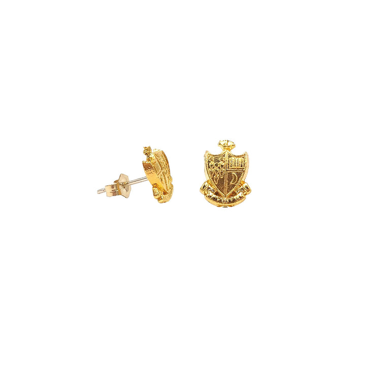 Gamma Phi Beta Crest Earrings