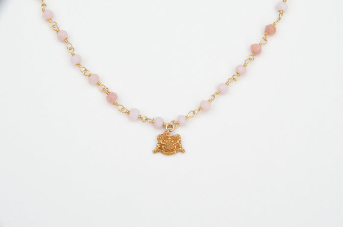 Vintage Phi Mu Gemstone Necklace