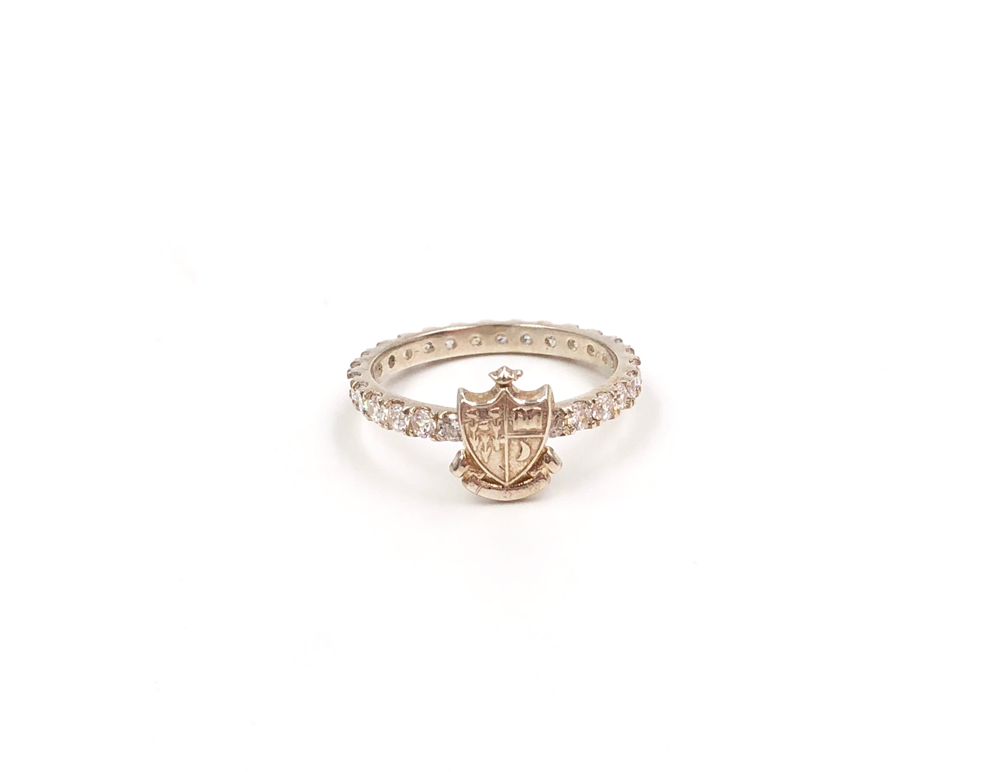 Gamma Phi Beta Pavé Ring
