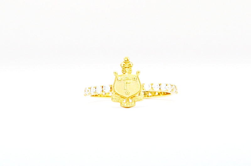 Delta Gamma Pavé Ring