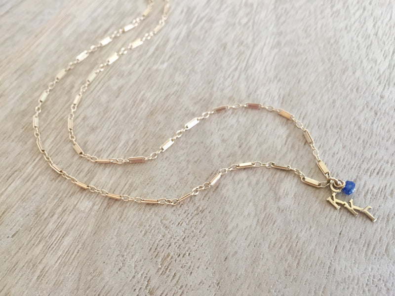 Vintage Kappa Kappa Gamma Lavaliere Elizabeth Necklace