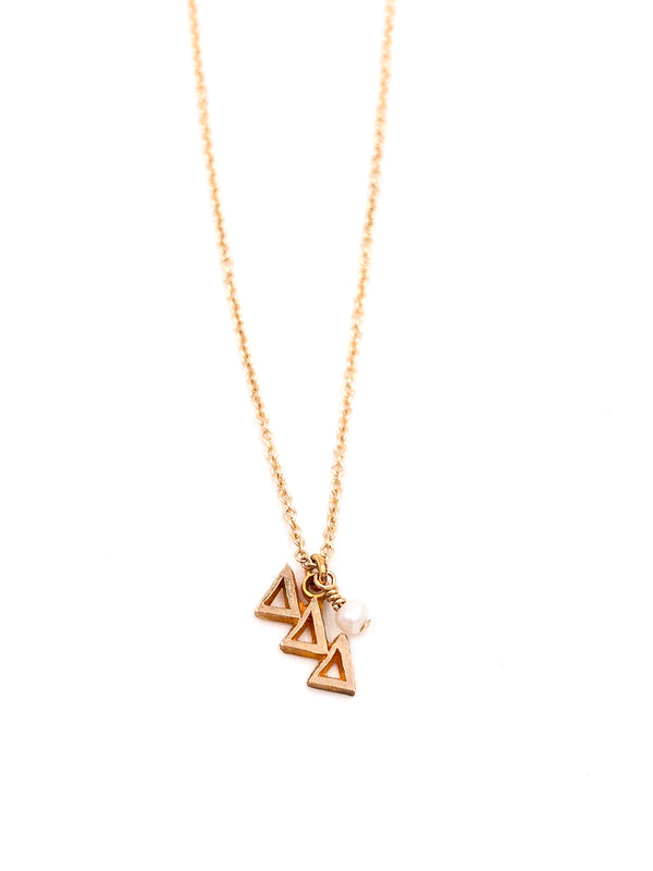 Vintage Delta Delta Delta Lavaliere Ashley Necklace