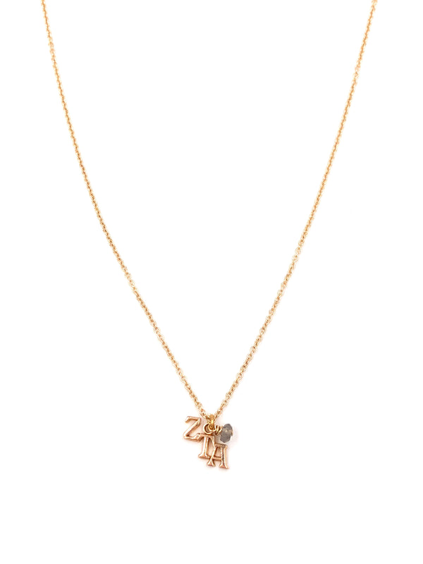 Vintage Zeta Tau Alpha Lavaliere Ashley Necklace