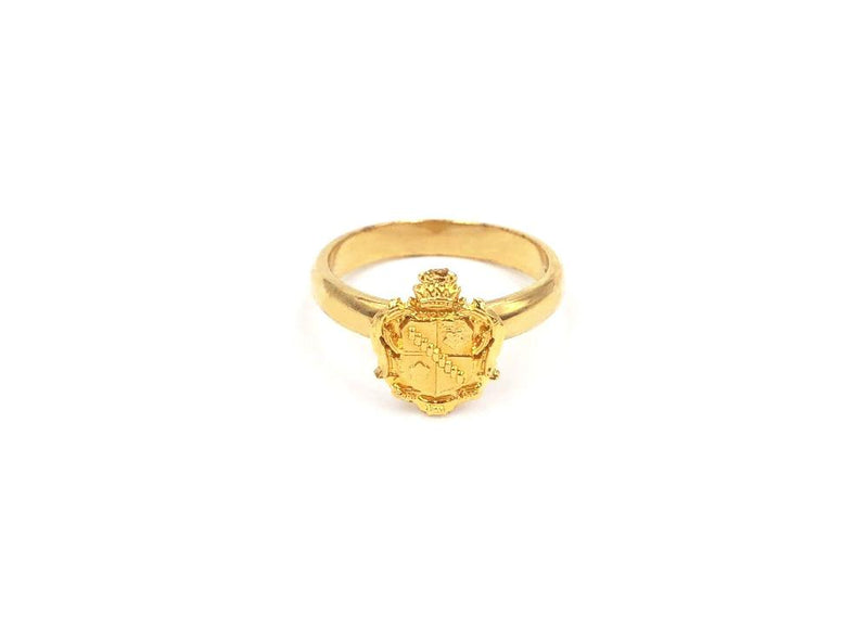 Buy Antique Temple Ring with gold plating 200072 | Kanhai Jewels
