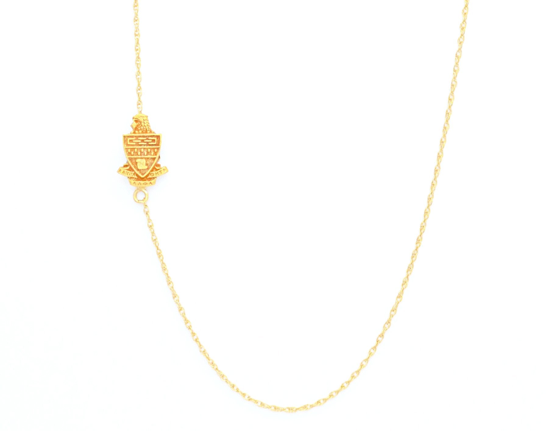 Kappa Alpha Theta Side Crest Necklace