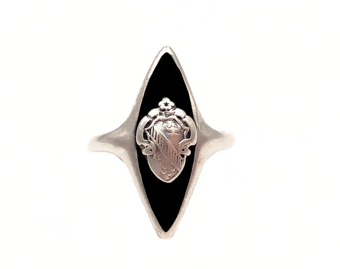 Vintage Alpha Phi Marquise Cocktail Ring Size 5.25