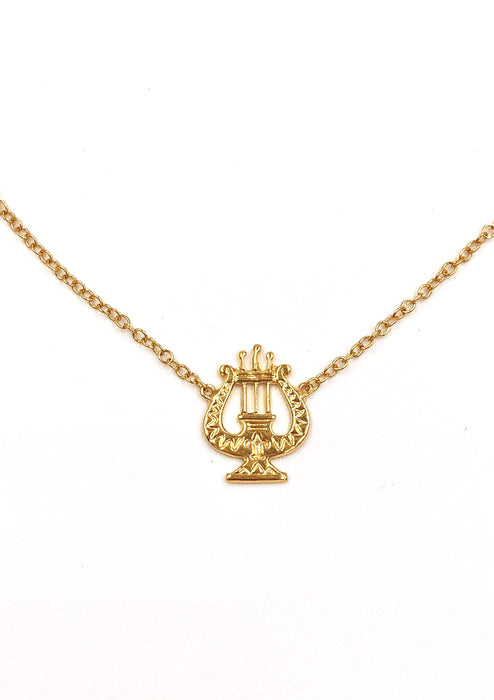 Vintage Alpha Chi Omega Lyre Necklace
