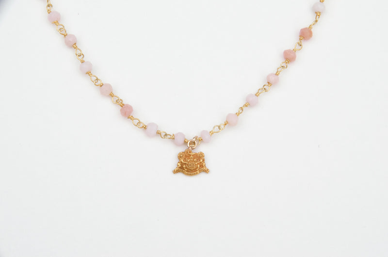 Vintage Phi Mu Gemstone Necklace