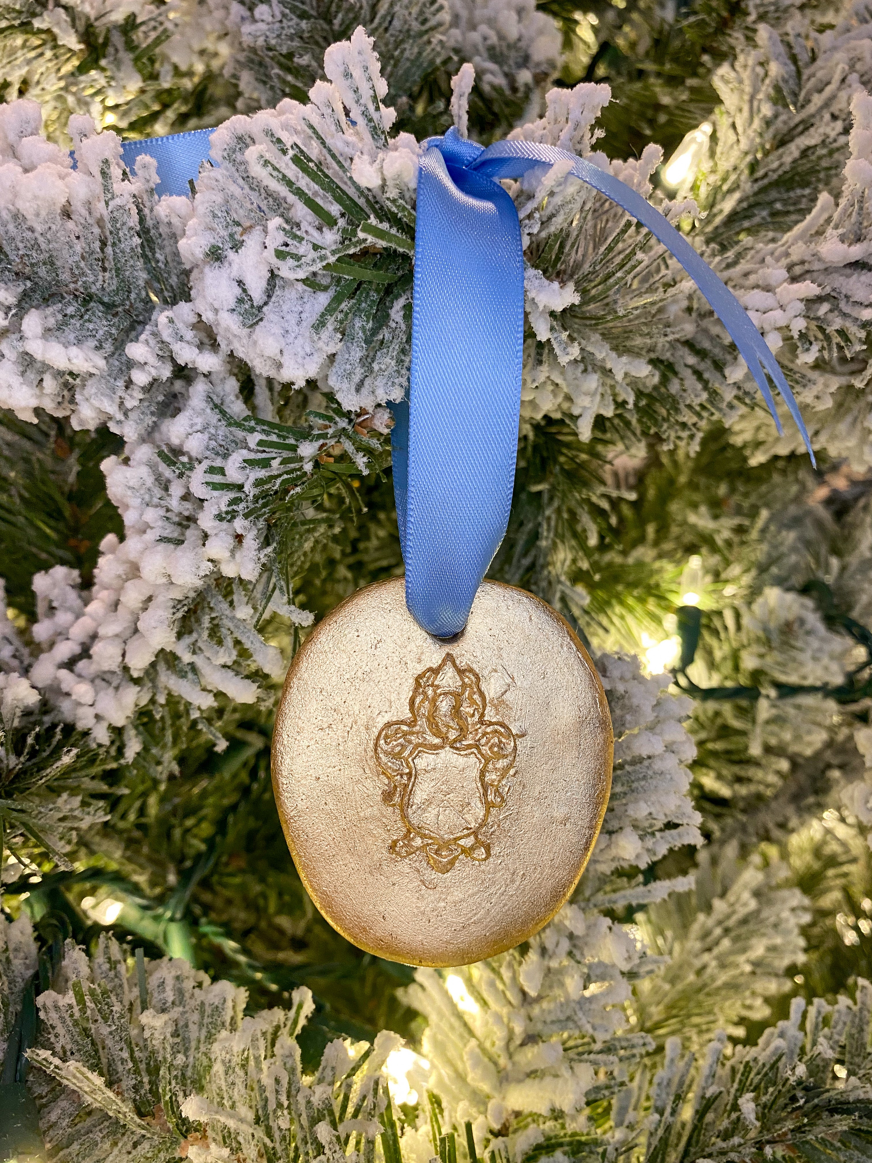 Kappa Kappa Gamma Gold Medallion Ornament