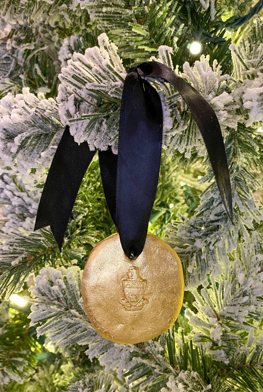 Kappa Alpha Theta Gold Medallion Ornament