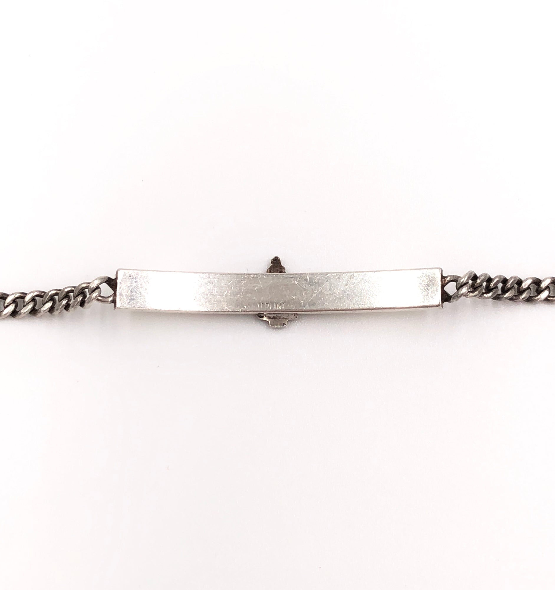 Vintage sterling silver hot sale id bracelet