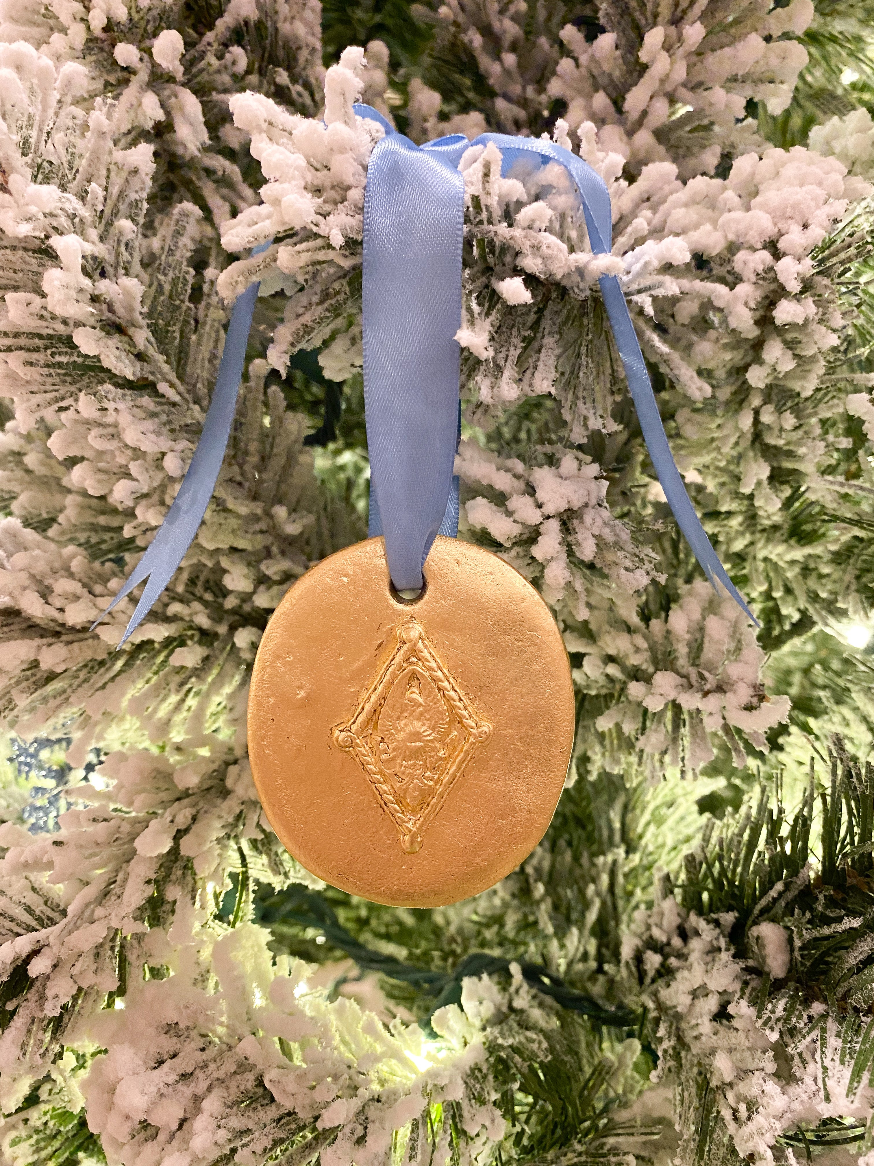 Pi Beta Phi Gold Medallion Ornament
