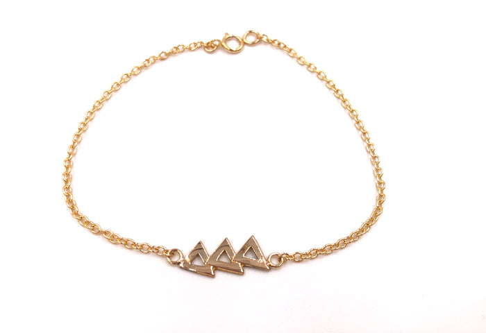 Vintage Delta Delta Delta Lavaliere Bracelet