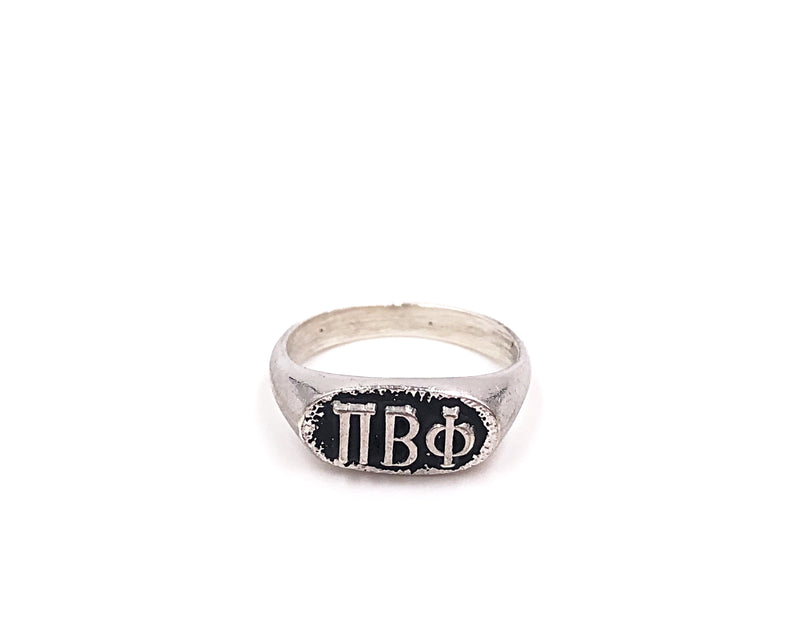 Vintage Pi Beta Phi Sterling Signet Ring